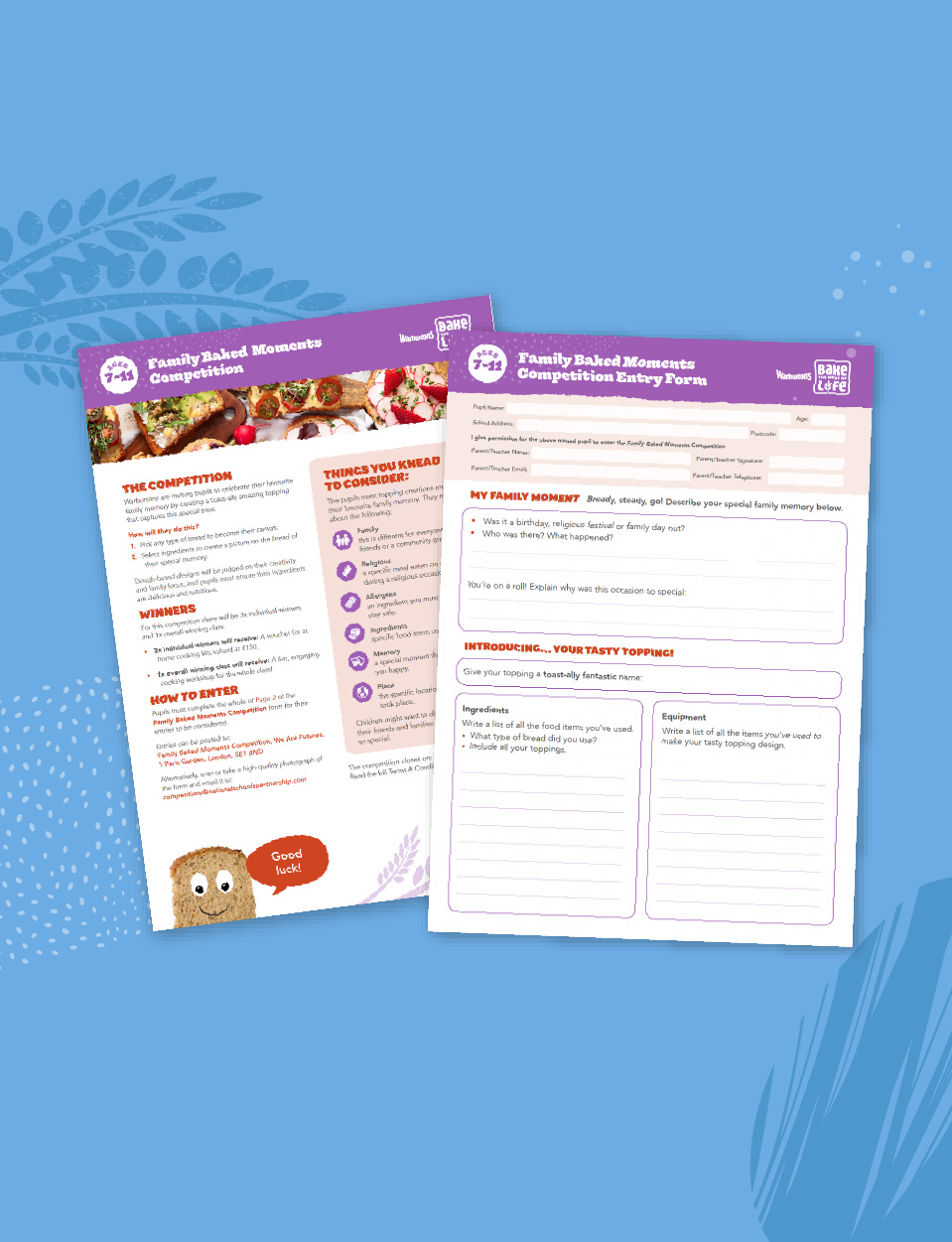 Family baked moments competition leaflet 7-11 image